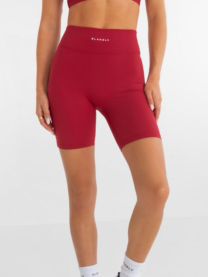 Studio Active Shorts - Cherry Red