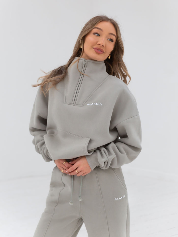 Everyday 1/4 Zip Jumper - Grey