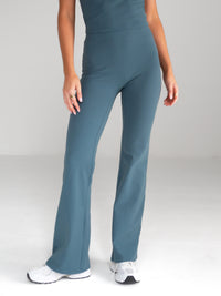 Alessia Flared Trousers - Dark Teal