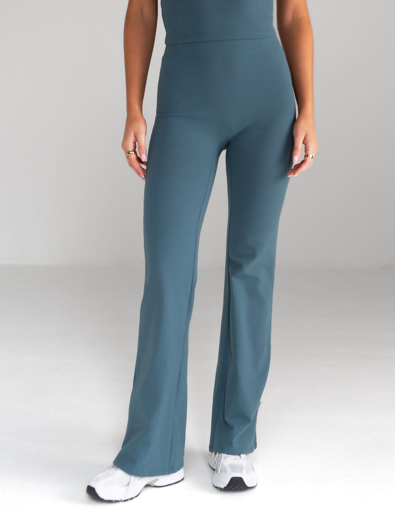 Alessia Flared Trousers - Dark Teal