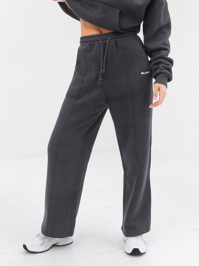 Everyday Wide Leg Sweatpants - Charcoal