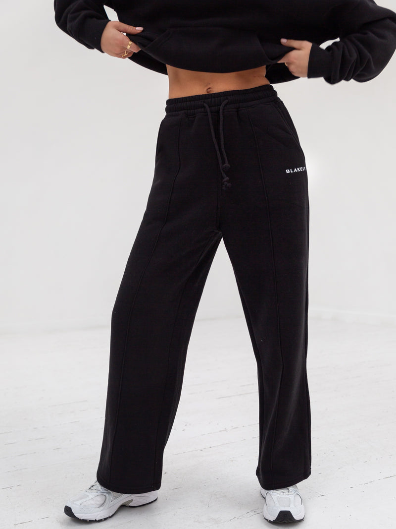 Everyday Wide Leg Sweatpants - Black