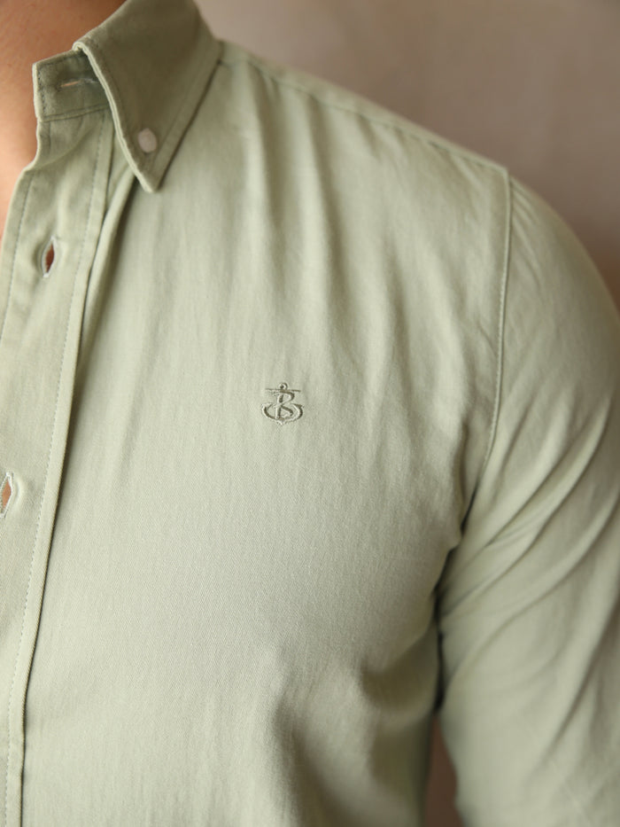 Sedona Slim Fit Shirt - Sage Green