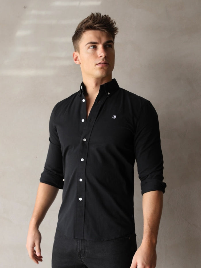 Landon Slim Fit Shirt - Black