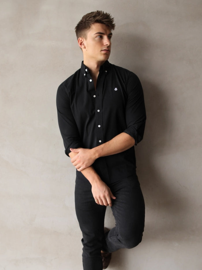 Landon Slim Fit Shirt - Black