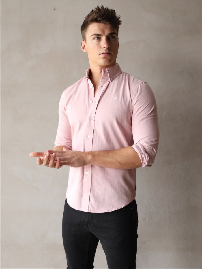 Keaton Slim Fit Shirt - Light Pink