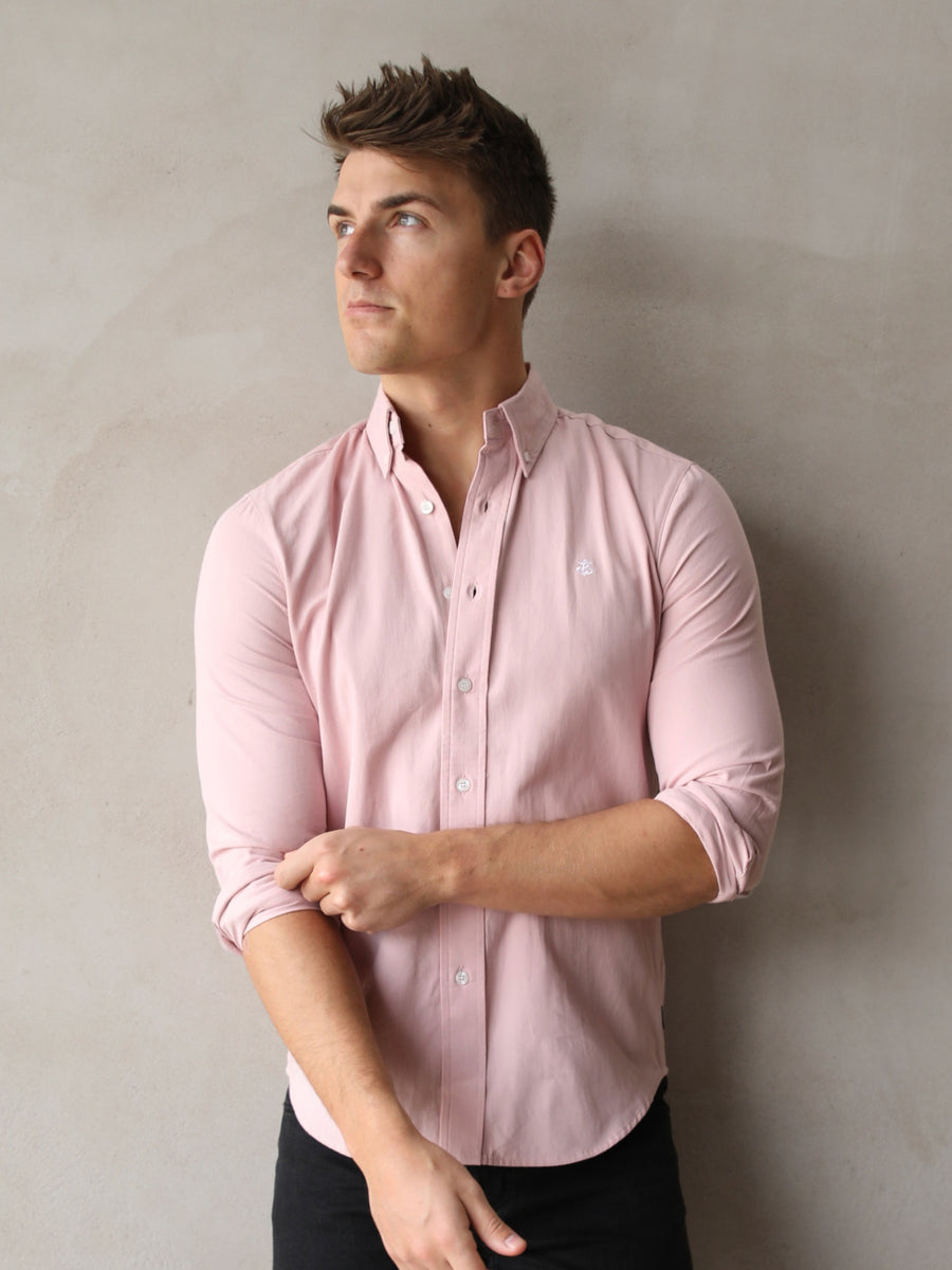 Keaton Slim Fit Shirt - Light Pink