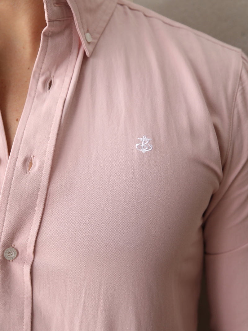 Keaton Slim Fit Shirt - Light Pink