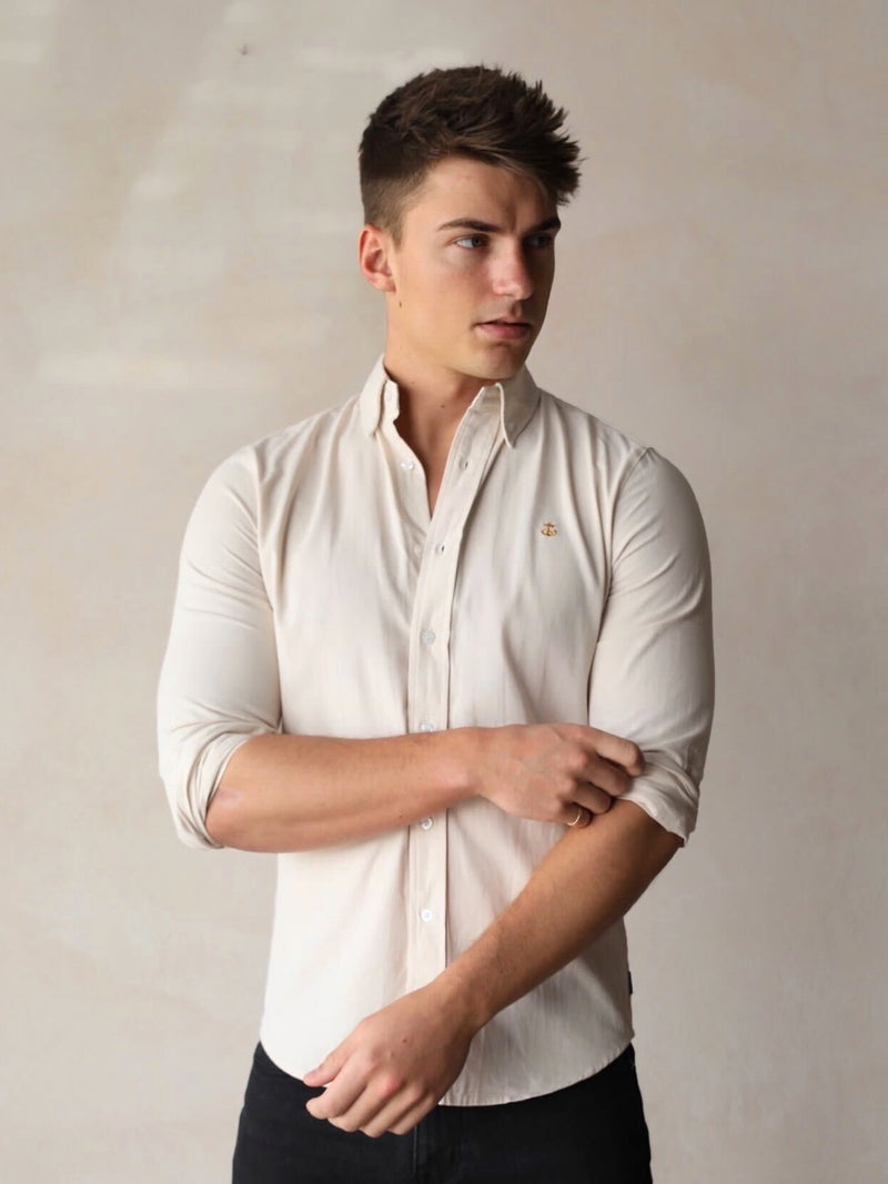 Vienna Slim Fit Shirt - Sand