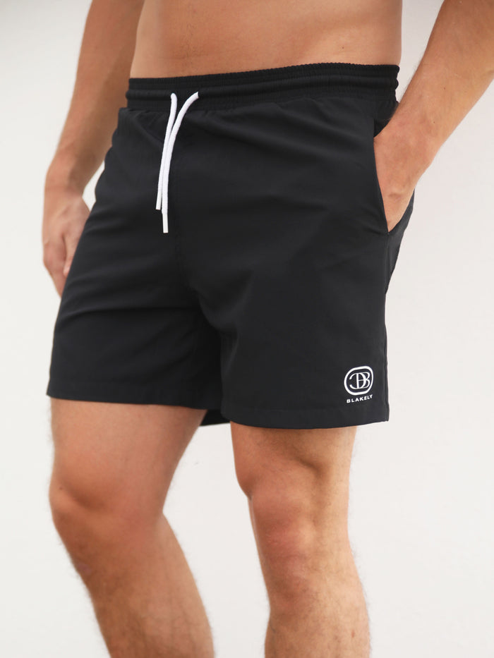 Initial Swim Shorts - Black