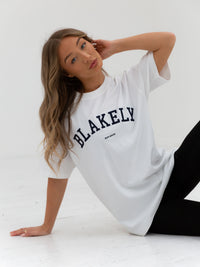 Varsity Oversized T-Shirt - White