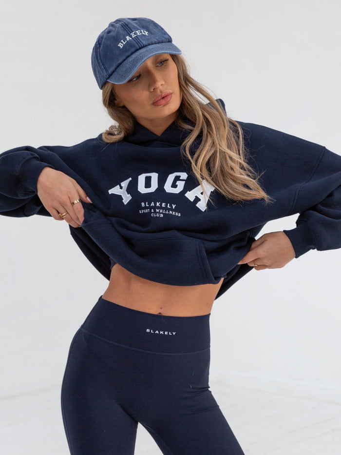 Yoga Relaxed Hoodie - Navy