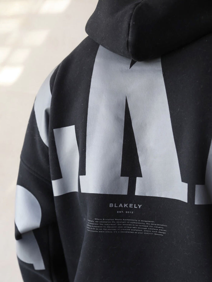 BLKLY Relaxed Hoodie - Black