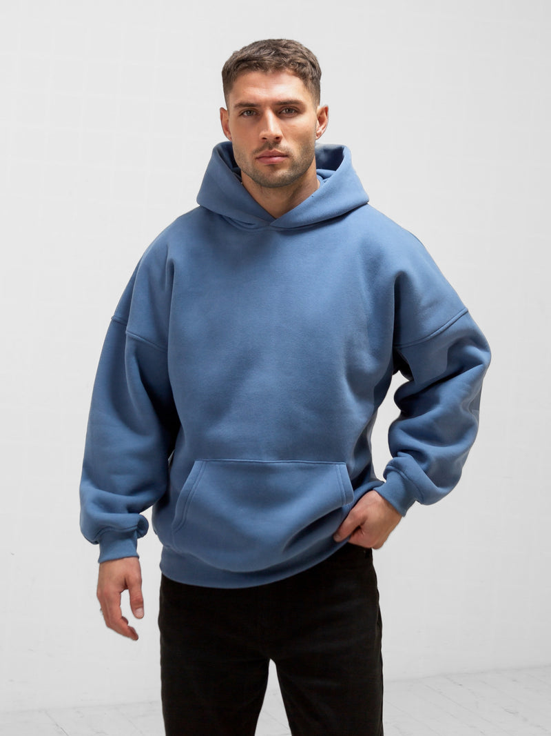 BLKLY Relaxed Hoodie - Blue