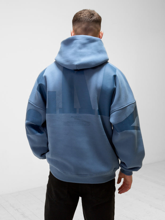 BLKLY Relaxed Hoodie - Blue