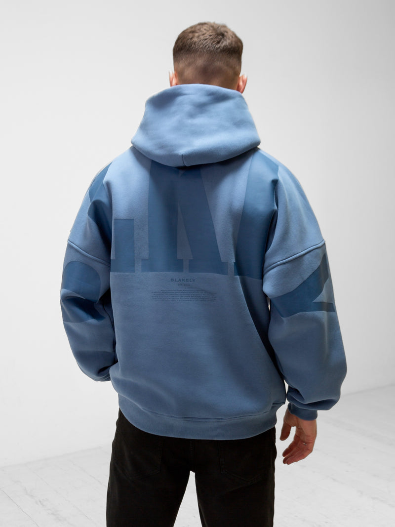 BLKLY Relaxed Hoodie - Blue