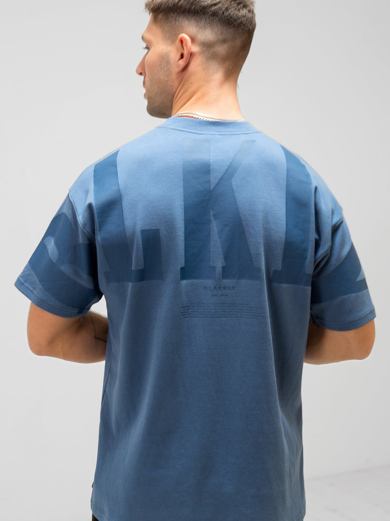 BLKLY Relaxed T-Shirt - Blue