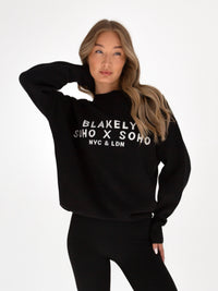 Soho Oversized Knitted Jumper - Black