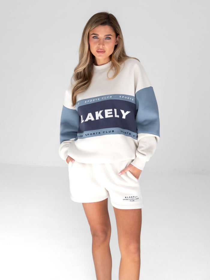 Alpine Oversized Jumper - Navy/Chalk