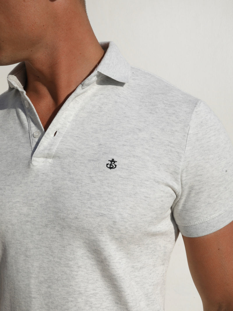 Verona Polo Shirt - Marl White