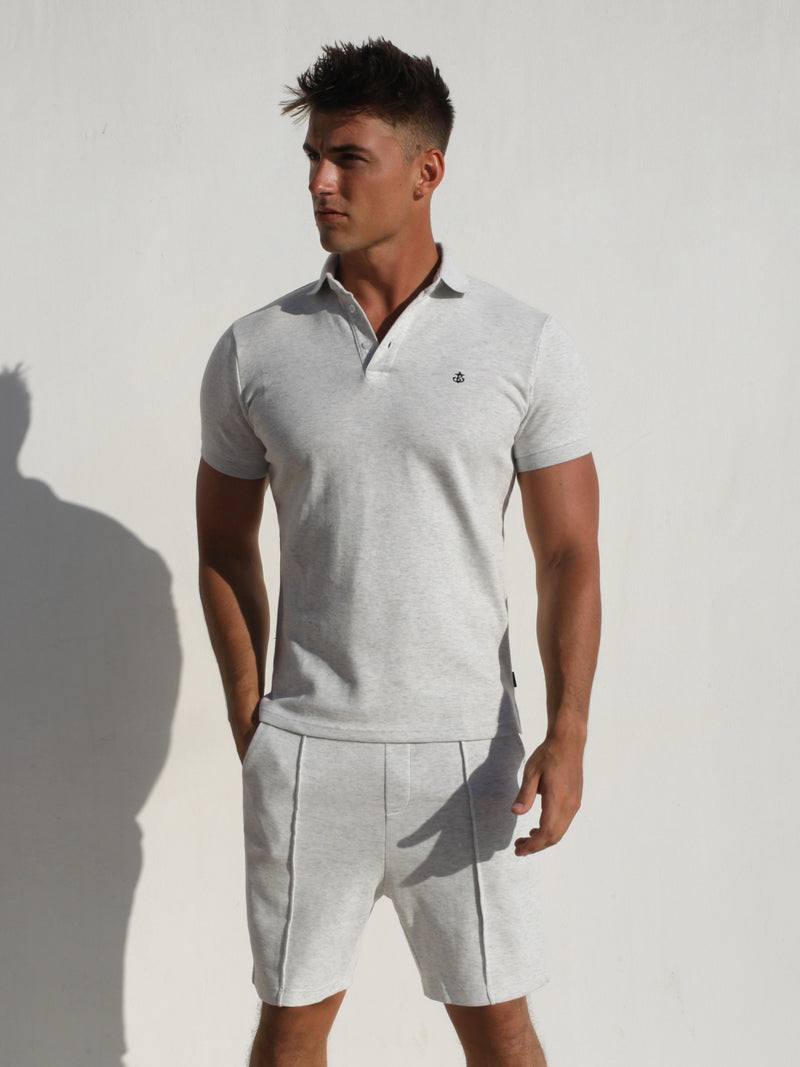 Verona Polo Shirt - Marl White