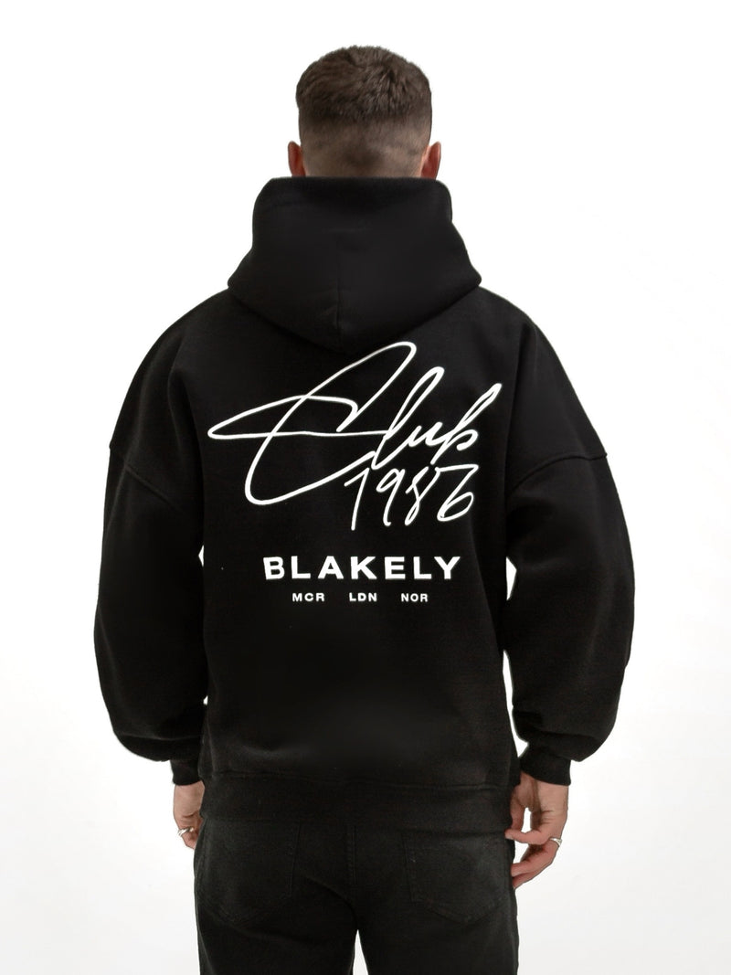 Club Relaxed Hoodie - Black