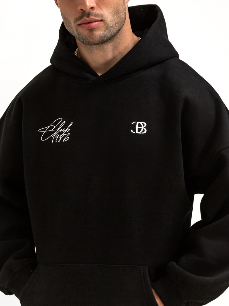 Club Relaxed Hoodie - Black