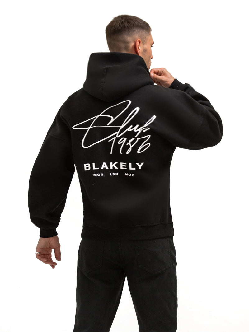 Club Relaxed Hoodie - Black