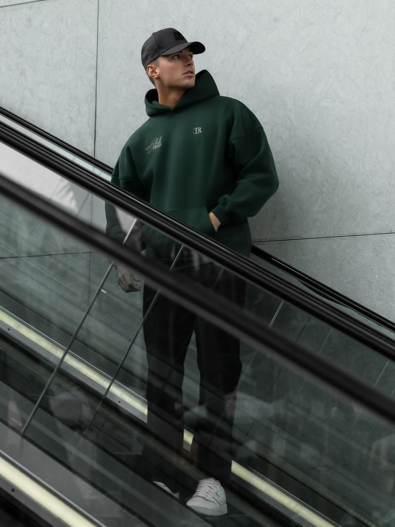 Club Relaxed Hoodie - Forest Green