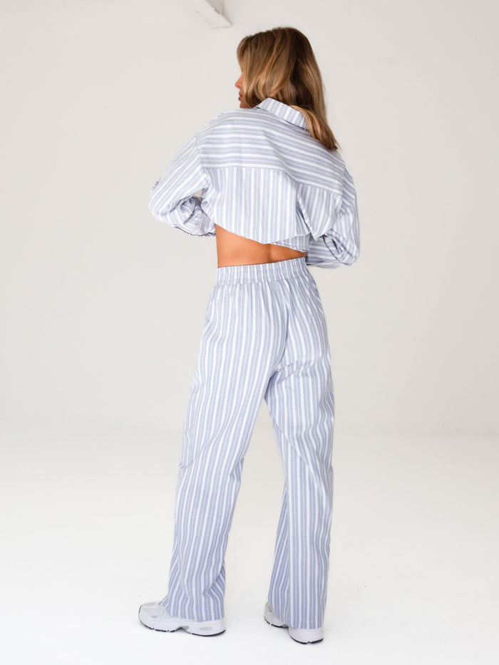 Elena Stripe Shirt - Blue