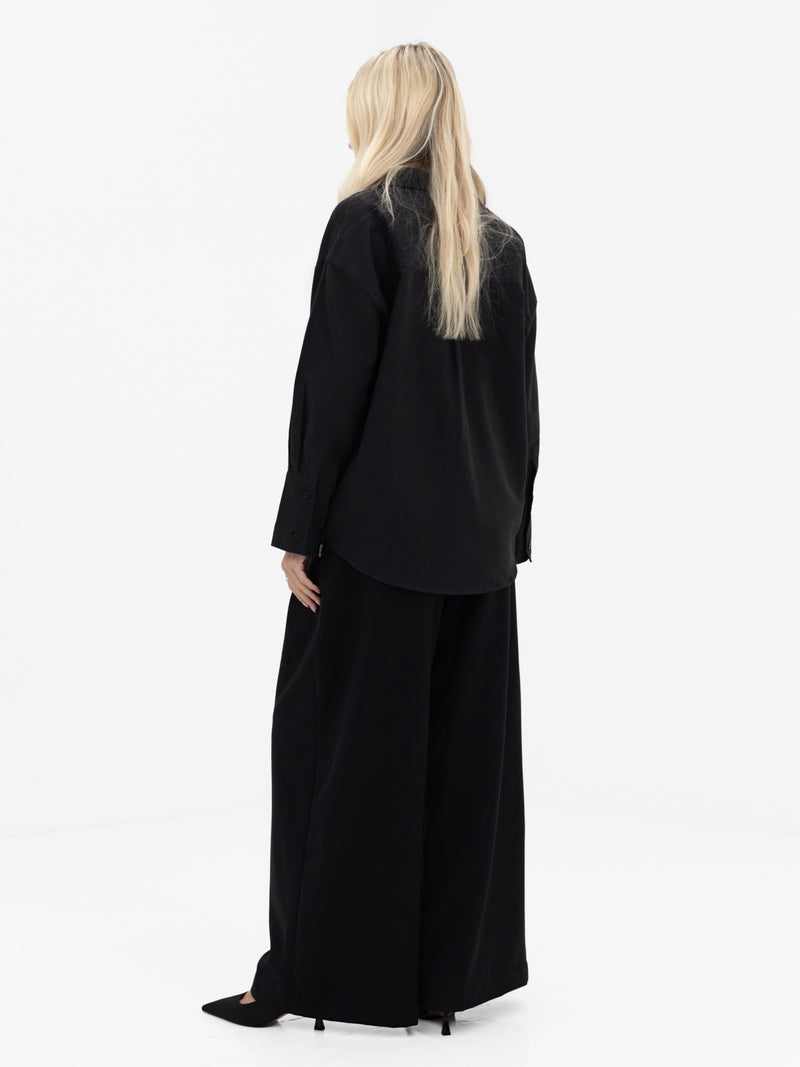 Sabrina Oversized Shirt - Black