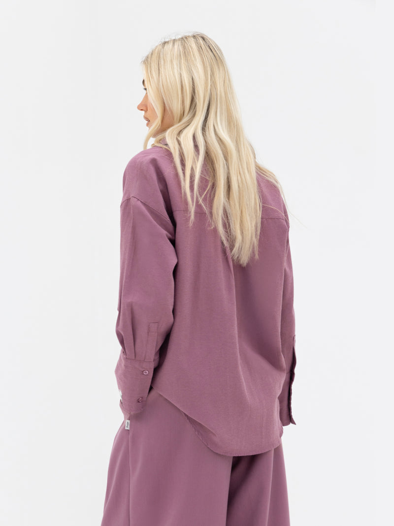 Sabrina Oversized Shirt - Dusty Rose