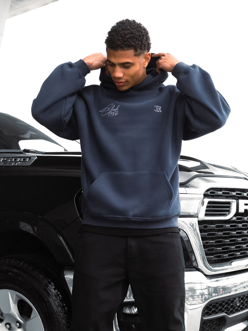 Club Relaxed Hoodie - Navy