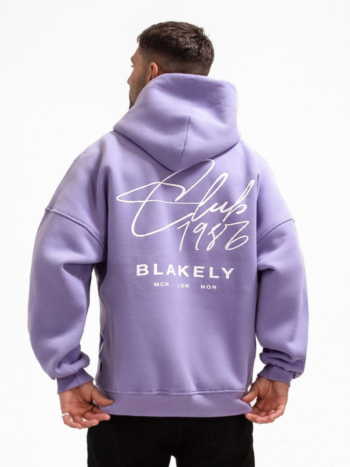 Club Relaxed Hoodie - Violet