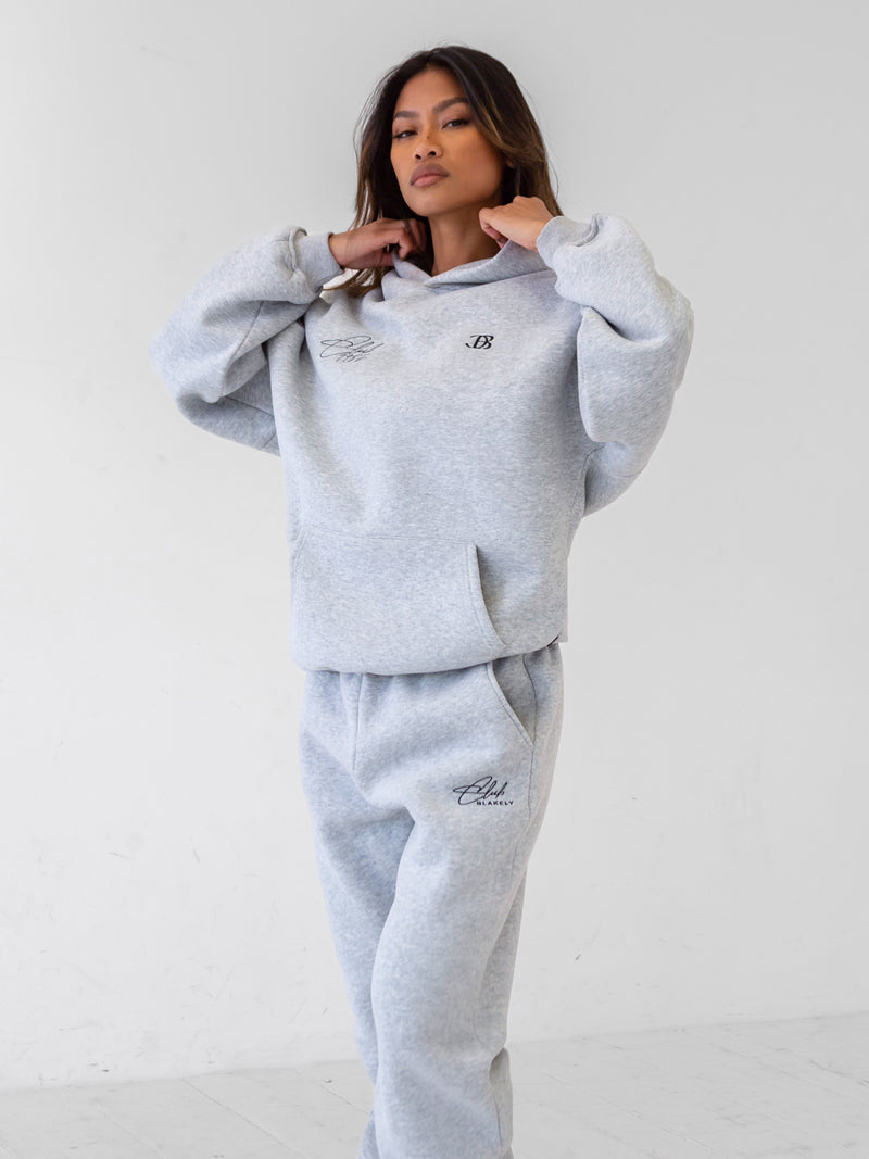 Club Oversized Hoodie - Marl Grey