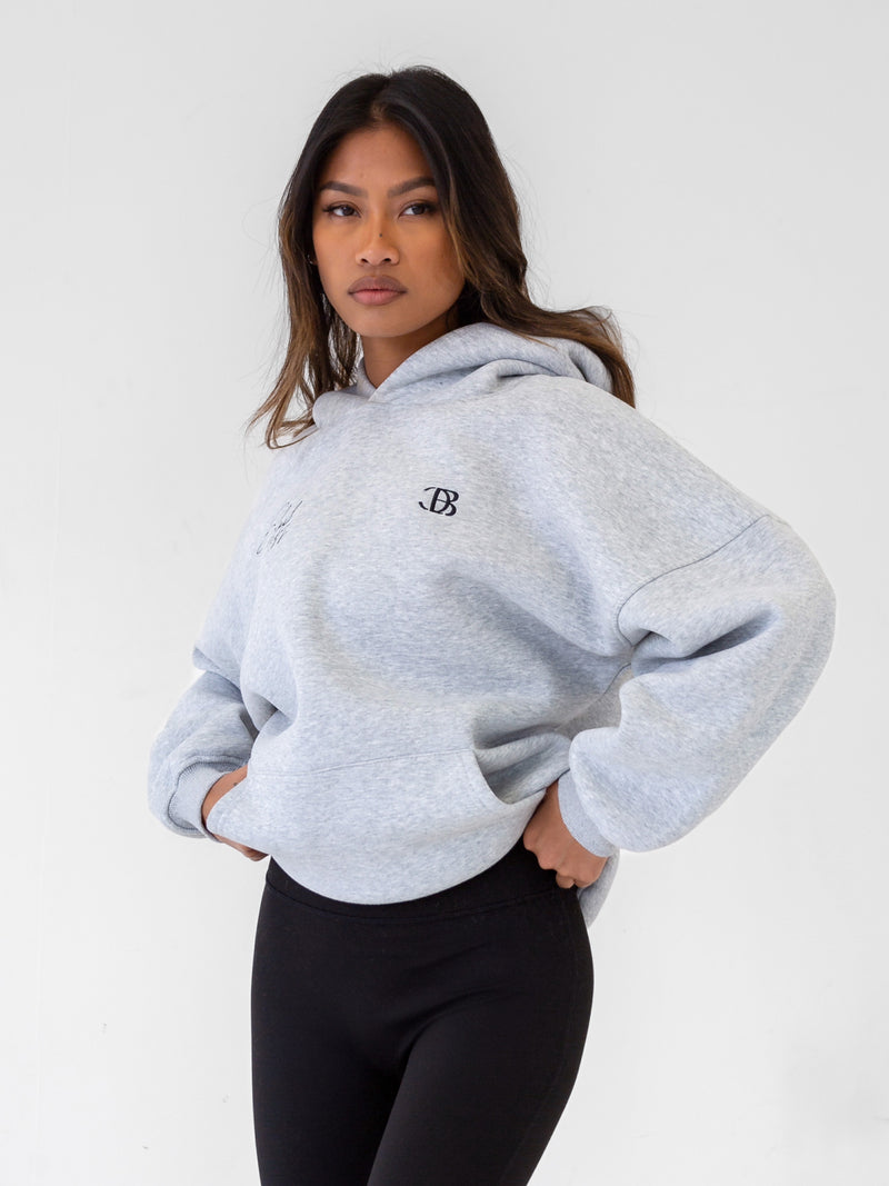 Club Oversized Hoodie - Marl Grey