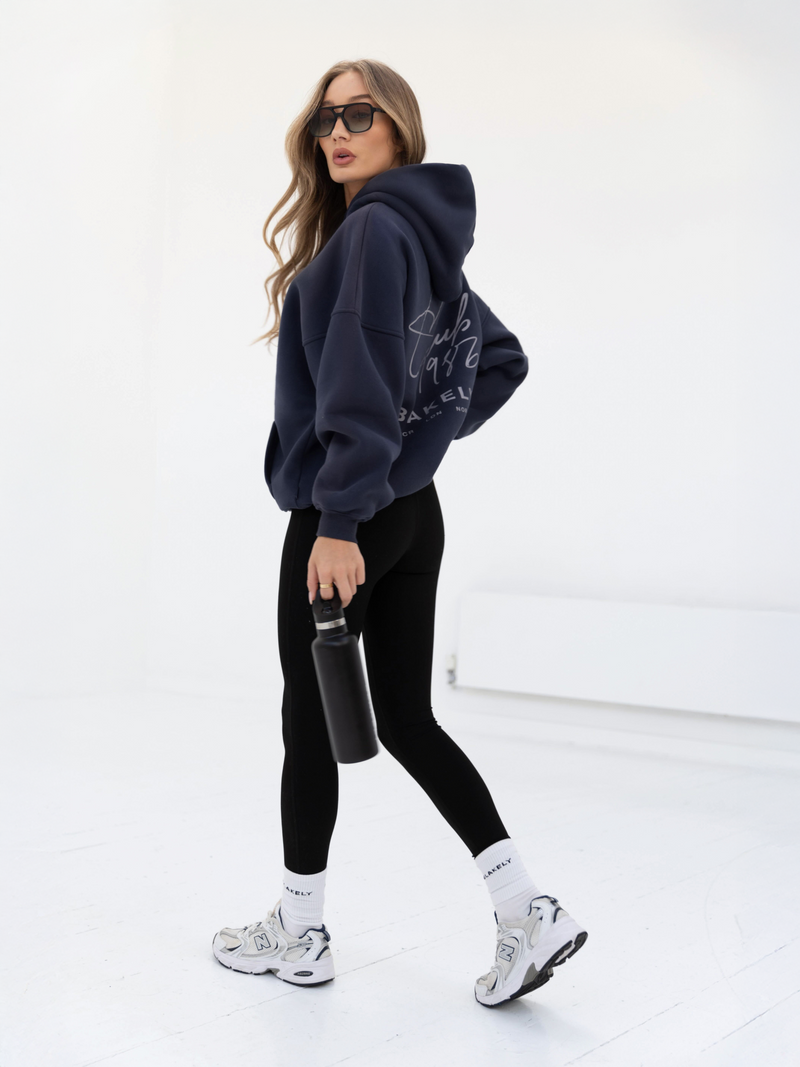 Club Oversized Hoodie - Navy