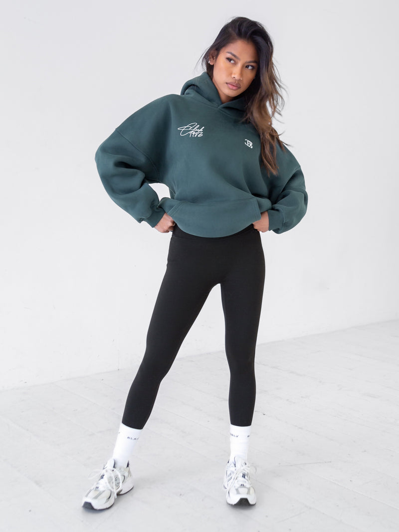 Club Oversized Hoodie - Teal Green