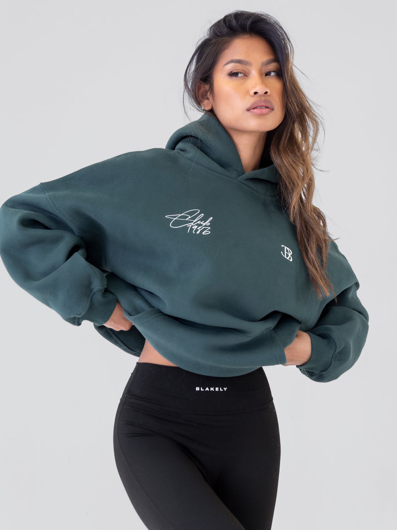 Club Oversized Hoodie - Teal Green