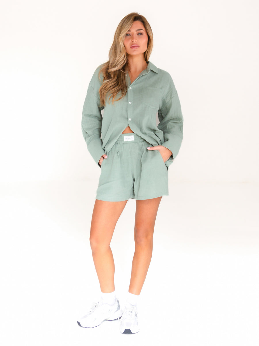 Camilla Shorts - Sage Green