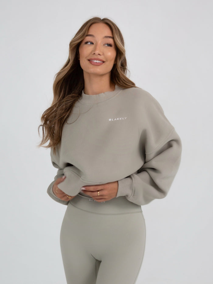 Soho Cropped Jumper - Grey