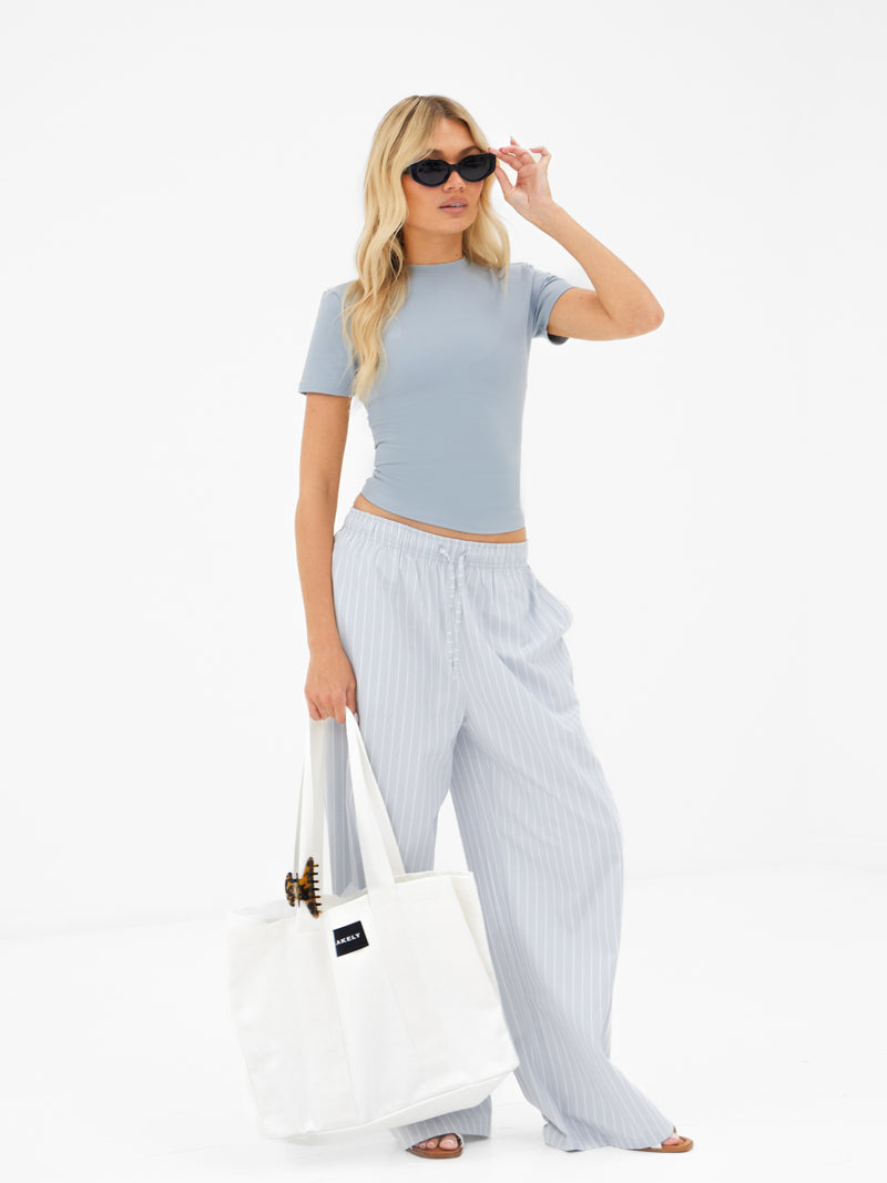Lucia Baby Tee - Pale Blue