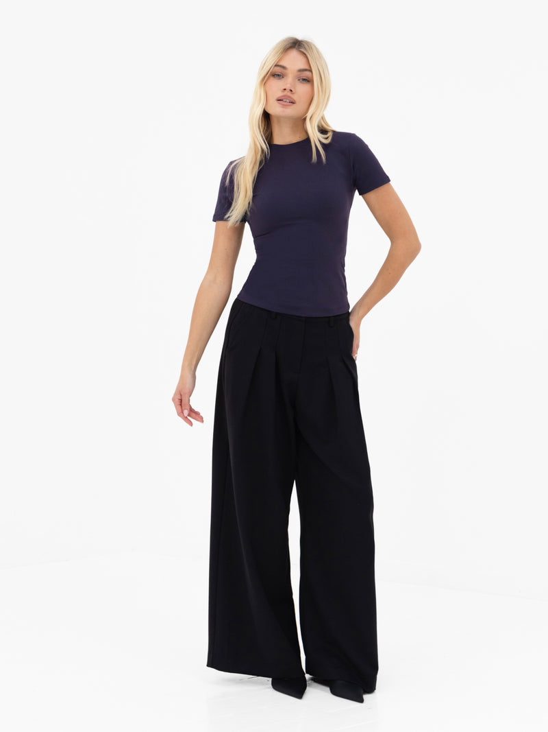 Lucia Baby Tee - Soft Navy