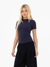 Lucia Baby Tee - Soft Navy