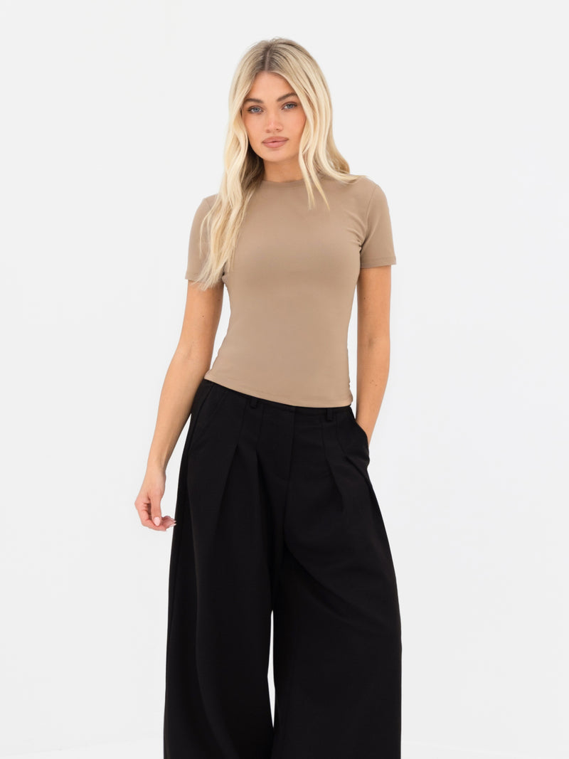 Lucia Baby Tee - Tan