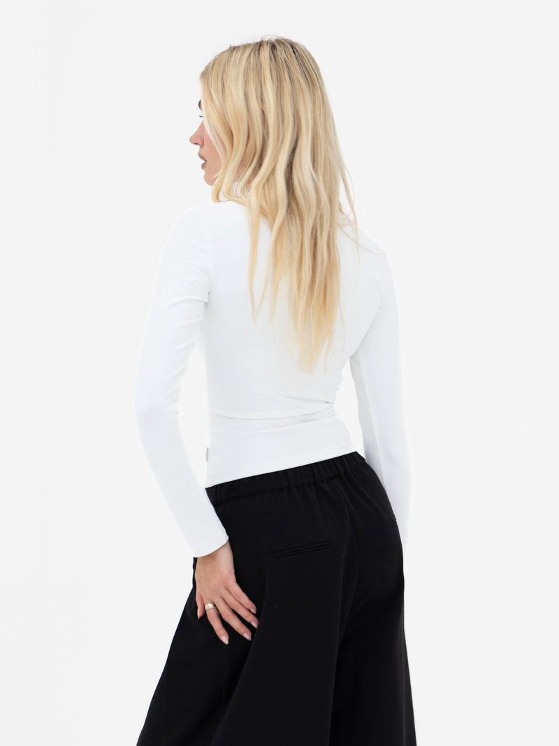 Lucia Long Sleeve Top - White