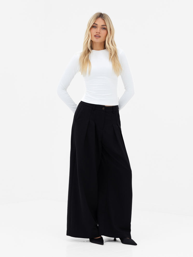 Lucia Long Sleeve Top - White