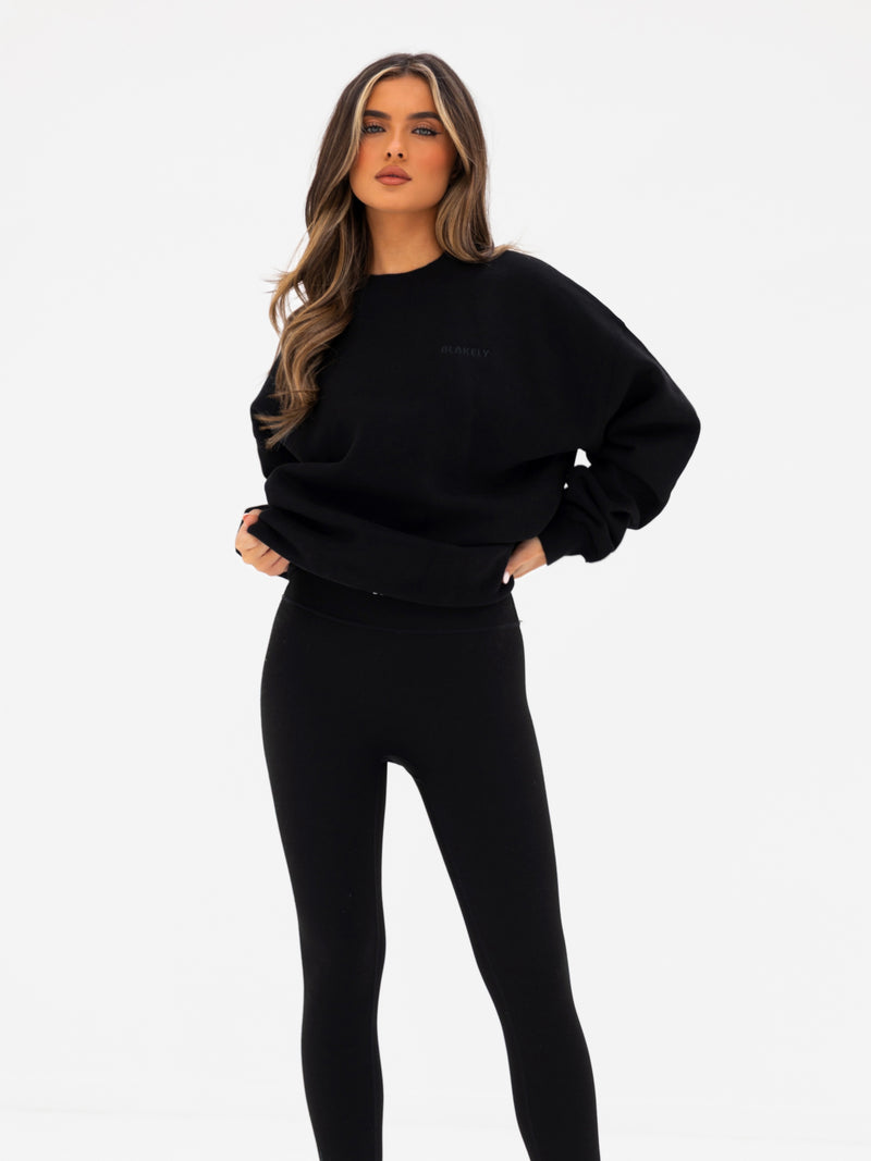 Isla Oversized Sweater - Black