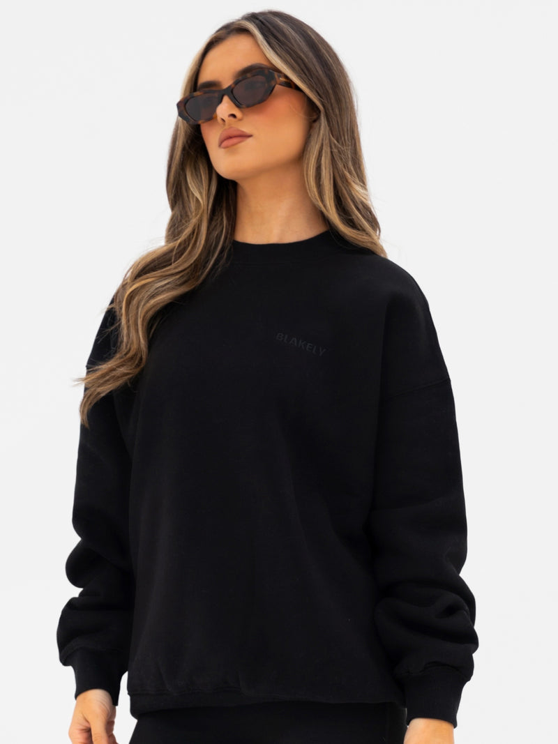 Isla Oversized Sweater - Black