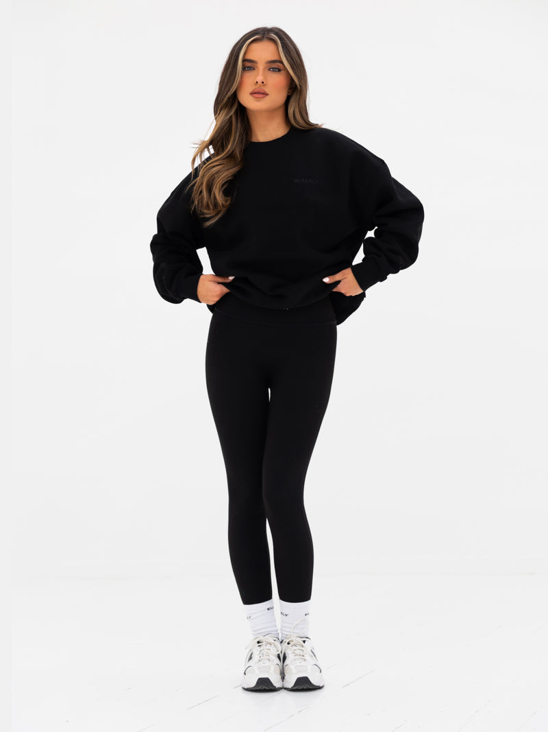 Isla Oversized Sweater - Black